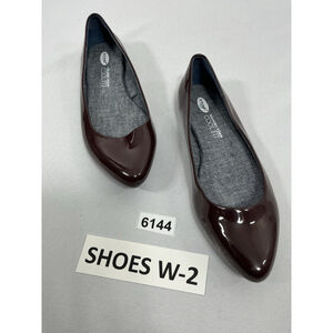 Womans Dr Scholls Memory Foam Slipon Ballet Shoes 8.5 M Brown Cool Fit